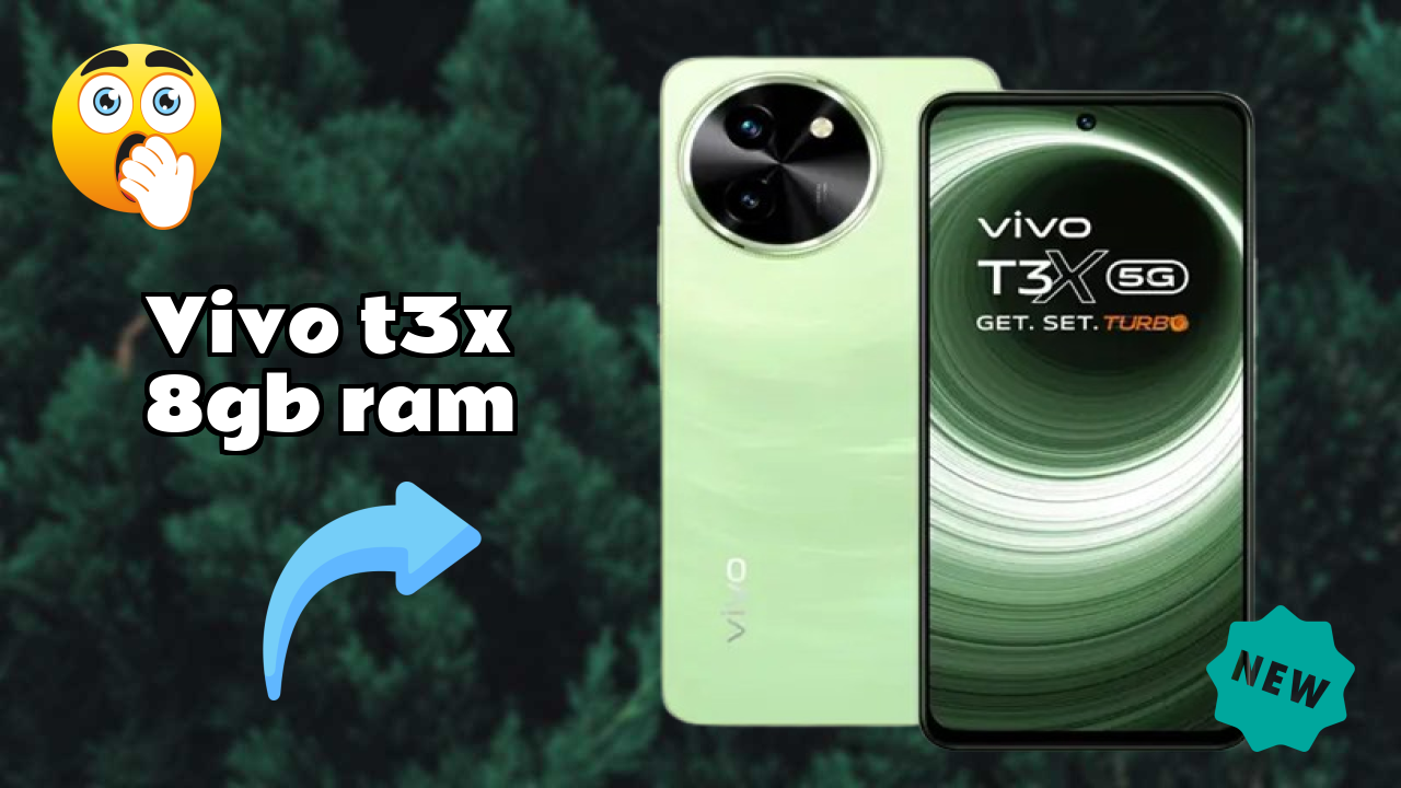 Vivo T3x 8GB RAM at ₹15,499 - Complete Specifications